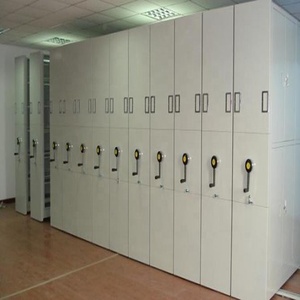 תיק נייד דחיסה ידני מדפי ארכיון נייד מדפים ארכיון נייד מדפים פלדה תעשייתי - Product Image 2