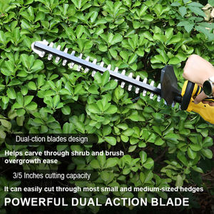 Double lame <span class=keywords><strong>de</strong></span> taille-<span class=keywords><strong>haie</strong></span> électrique sans brosse portative rechargeable <span class=keywords><strong>de</strong></span> lithium - Product Image 4