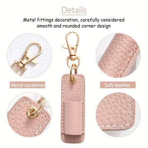 תלוי בלניארד עט עור keyשרשרת עיפרון כיס קליפ office - Product Image 6