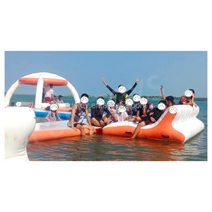 Équipement <span class=keywords><strong>de</strong></span> jeux aquatiques Ponton gonflable Quai pour bateau Bateau à moteur flottant Bateaux à rames Île flottante pour yacht - Product Image 5