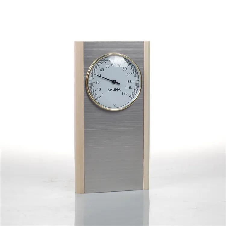 High-end Sauna Accessories Customize Wood Thermometer & Hygrometer For Sauna Rooms