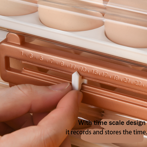 Rechteckiger 2-stöckiger Transparenter Stapelbarer Eierhalter Schublade Kühlschrank Arbeitsplatte Eierbox Aufbewahrungsspender Frischhaltebox - Product Image 5