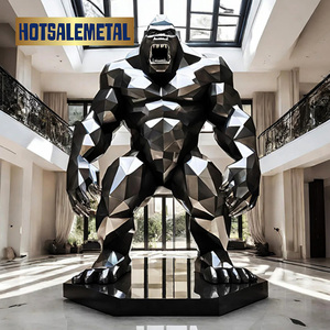 Escultura de Animales de Acero Inoxidable para Exteriores, Decoración de Arte Abstracto Moderno Resistente a la Intemperie, Hecha a Mano, de Fábrica en Foshan - Product Image 6