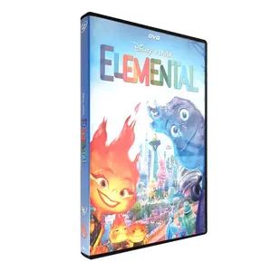 Elemental DVD Película 1 Disco Dibujos Animados Blueray 2024 Último CD Elemental