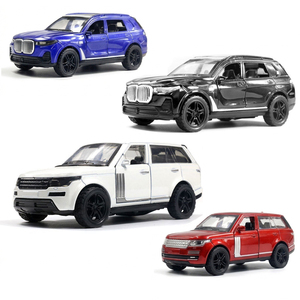 1/36 Scale 4 Colors Alloy SUV Pull-Back 3-Opening-Doors Diecast Model <strong>Toy</strong> for Kids Gift - Product Image 1
