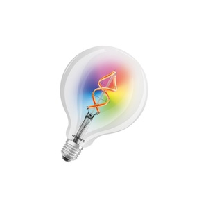 Lámpara LED globo inteligente 4.5W E27 125mm RGB+W, ideal para ambientación y decoración en hogares y eventos. - Product Image 1