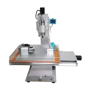 6040 1.5KW 5 eksen ahşap oyma Dikey CNC torna router freze oyma makinesi