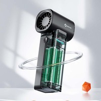 Ventilateur souffleur portable haute vitesse à moteur brushless, rechargeable par USB, grande turbine à vent, régulation de vitesse progressive pour voiture