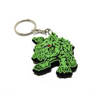 Vente en gros de porte-clés 3D dinosaure porte-clés personnalisé en PVC personnalisé porte-clés lettre en silicone de créateur porte-clés anneau porte-clés en caoutchouc