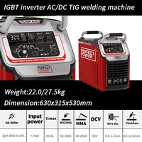 TIG-300PI AC/DC IGBT onduleur AC/DC TIG machine à souder Portable IGBT onduleur soudeur 300A 3PH 380V multifonction 4 en 1 AC TIG