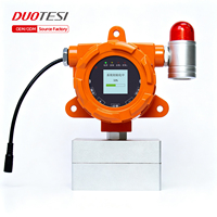 Détecteur de gaz fixe haute précision 8-en-1 DUOTESI, LCD 0,1%~0,5% FS, Alarme, pour chaudière à gaz/station-service/depot de carburant/station d'épuration