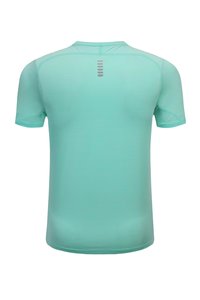 חולצת טי ספורטיבית לגברים עם הדפס לוגו בהתאמה אישית, צווארון עגול, שרוולים קצרים, ידידותית לסביבה, ייבוש מהיר, 100% פוליאסטר ארוג, דוגמה חלקה, הדפס דיגיטלי - Product Image 3