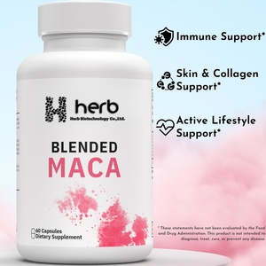 Capsules de Maca Gélatinisées à Marque Blanche ODM/OEM – Mélange de Poudre Jaune, Rouge et Noire – Supplément Biologique et Certifié Végan - Product Image 3