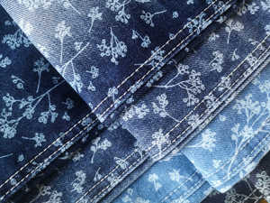 Trọng Lượng Nặng Dày In Kỹ Thuật Số In Tùy Chỉnh Cotton Denim Vải Nhà Sản Xuất Cho Quần Jean Và Áo Khoác - Product Image 4