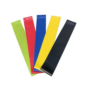 Bandes de résistance personnalisées avec logo, boucles élastiques, bandes de fitness en silicone, bandes d'exercice de yoga - Product Image 4