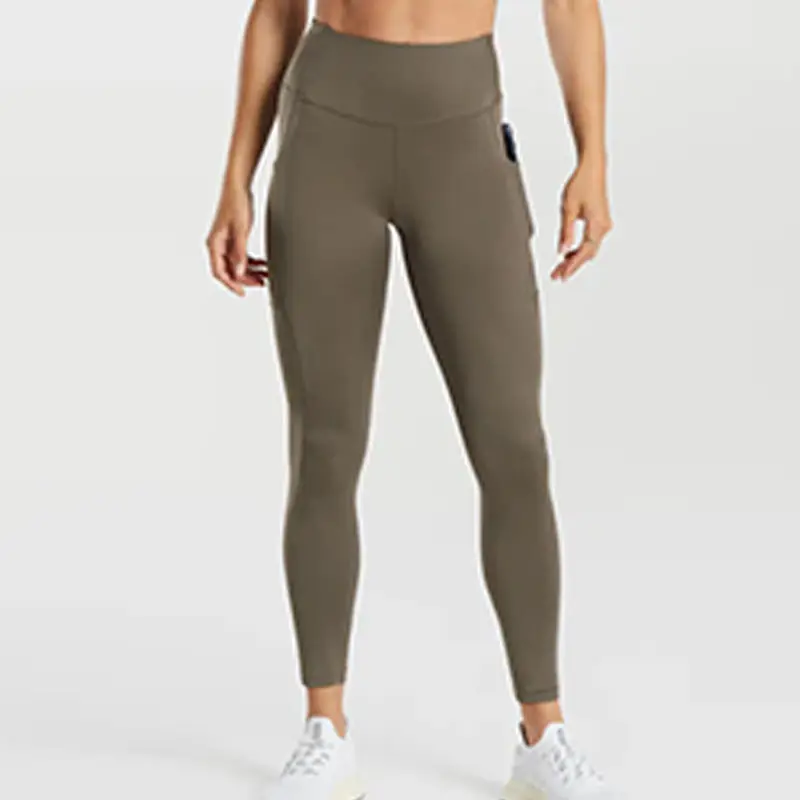 Neue Leggings Fitness kleidung Frauen Damen hoch taillierte Sport Yoga Hosen Gym Leggings mit Taschen