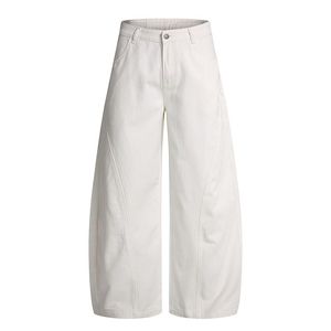 Nouveau jean <span class=keywords><strong>coupe</strong></span> droite rétro américain blanc et noir pour homme, collection Printemps 2026 – Jean décontracté ample en denim tendance pour garçons, pantalon <span class=keywords><strong>long</strong></span> à jambe large - Product Image 4