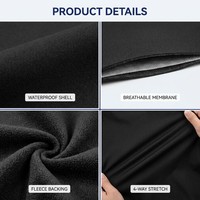Tela Funcional Impermeable y Transpirable, Laminada, Personalizada para Chaquetas Deportivas, Sudaderas de Invierno y Ropa Softshell