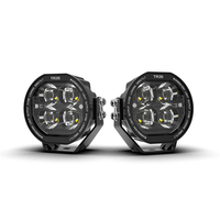 Phare LED tout-terrain 4 pouces 40W, étanche IP67, double couleur blanc-jaune, projecteur 12V 24V pour Wrangler Bronco Tank300 4x4 SUV