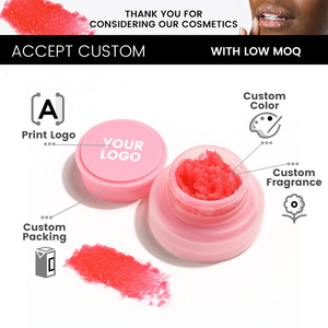 MLM Private Label Strawberry <b>Lip</b> Scrub <b>Lip</b> Exfoliating Balm Moisturizing Softening Dead Skin Repair Dry Cracked <b>Lips</b> OEM Custom - Product Image 1