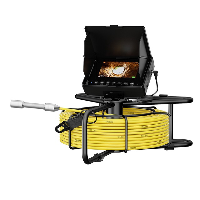 30M 4.3" Monitor Sewer Pipe Inspection Video Camera 17mm 16GB Card DVR IP68 Drain Sewer Pipeline Industrial Endoscope