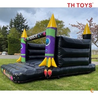 Château gonflable commercial à thème spatial, location de château gonflable pour fête, rebondisseur, fusée, astronaute, maison de rebond