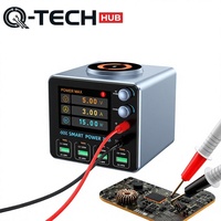 Cargador Magnético Rápido USB-C PD3.0 QC de 140w y 8 Puertos para Laptops, Fuente de Alimentación Regulada de Laboratorio de 2.7-24v CC Ajustable