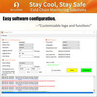 Registrador de Temperatura y Humedad USB AccuData M502 con Salida de Informe Personalizada para Almacenes y Transporte en Cadena de Frío