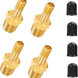 Tige de valve de pneu sans chambre à air en cuivre M10x118 1/4 NPT pour remplacement de pneus de voiture et de moto - Product Image 5