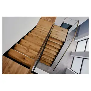 Новый тип, индивидуальный внутренний деревянный протектор из нержавеющей стали, фитинг для труб, лестница, прямая лестница