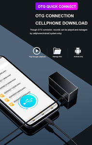 Mini Grabadora de Voz Digital con Batería de 2000 mAh, Protección de Encriptación y Reducción de Ruido, Reproductor de MP3 - Product Image 3