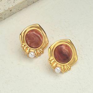 Gioielli da Donna in Acciaio Inossidabile Elettroplaccato con Perle, Stile Chic e Sofisticato, Lusso Leggero, Resistente al Sudore - Product Image 2