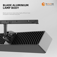 Rail lumineux magnétique LED mini ultra fin en aluminium, haute qualité, moderne, DC48V, système intelligent Dali Tuya Zigee, éclairage sur rail COB AR111