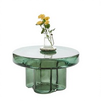 Ensemble de table basse en verre convertible DISEN pour salon, design moderne et luxueux, mobilier contemporain pour la maison, garantie de 12 mois, modèle