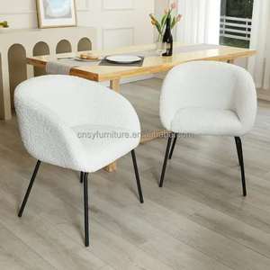 <span class=keywords><strong>Fauteuil</strong></span> d'appoint moderne avec fausse <span class=keywords><strong>fourrure</strong></span> et pieds en métal pour bureau à domicile, chambre ou salon - Mobilier de maison - Product Image 1
