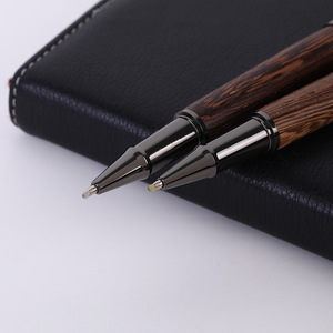 Stylo à bille de luxe pour bureau, excellent logo, corps en métal, écologique, garnitures noires, stylo à bille promotionnel pour signature professionnelle - Product Image 5