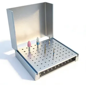 Soporte Esterilizador de 86 Orificios para Autoclave, Caja para Limpiar y Guardar Fresas Dentales de Alta/Baja Velocidad - Product Image 1