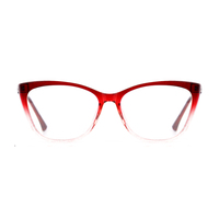 Lunettes de vue anti-lumière bleue en forme de œil de chat en TR90, monture optique tendance OEM