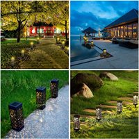 Lámpara LED Solar para Jardín, Mini Linterna Decorativa para Exteriores, Resistente al Agua IP65, con 3 Años de Garantía