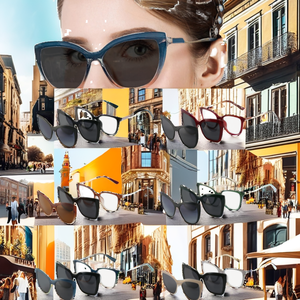 <b>Clip</b> on Magnetic Anti Blue Light UV400 PC Frame Women's Polarized Sunglasses with <b>Mirror</b> Lenses Lightweight Design - Product Image 2