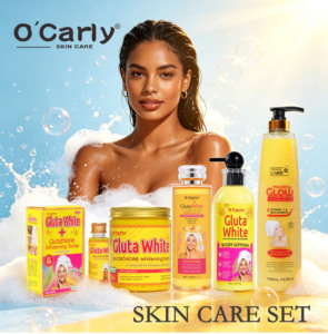 Set de Limpieza Facial O'Carly <span class=keywords><strong>Guta</strong></span> Nicotinamida Antienvejecimiento, Exfoliante y Blanqueador para Piel Negra, 5 en 1 - Product Image 1