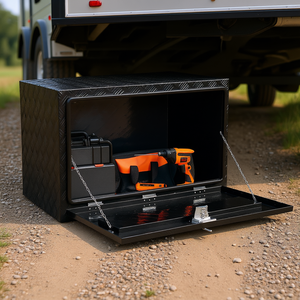 Boîte à outils sous châssis en aluminium 48 x 17 x 18, étanche, pour remorque et camping-car - Product Image 2