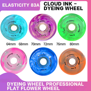 Ruedas de <span class=keywords><strong>Patines</strong></span> en Línea de Alto Rebote OEM, PU, Tamaños de 72 mm/76 mm/80 mm, Dureza de Hockey, Ruedas <span class=keywords><strong>Profesionales</strong></span> de Velocidad y Estilo Libre - Product Image 3