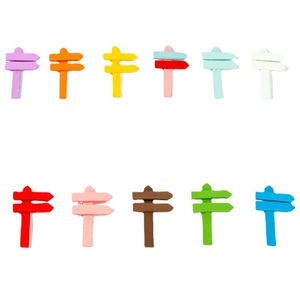 Panneaux de signalisation en bois Dp Craft, ornements miniatures pour paysages, piquets en pin peints, décoration de jardin - Product Image 5