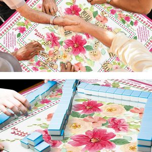 Tapis de Mahjong Floral Drydiet 31,5" x 31,5" Antidérapant et Réducteur de Bruit pour Cartes, Tuiles, Poker et <span class=keywords><strong>Dominos</strong></span> - Product Image 6
