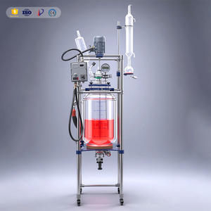 Chaudière de réaction semi-automatique en verre borosilicate de haute qualité 10 20 50 100 200L Extraction liquide-liquide à température ambiante - Product Image 4