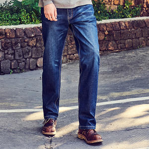 Pantalones de trabajo Xinxiang para hombre, pantalones vaqueros índigo azul oscuro, 100% algodón, para construcción, mineros, trabajadores de plantas de energía - Product Image 4