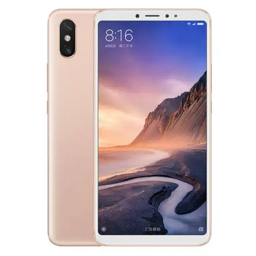 Xiaomi Mi Max 3โทรศัพท์มือถือหน้าจอ6.9นิ้ว,โทรศัพท์มือถือแอนดรอยด์128 MAh 4G LTE 6GB 5500 GB