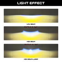 Phares de projecteur laser bi-LED VAHID F18 super lumineux de 3 pouces, faisceau haut et bas intégré, phare antibrouillard universel pour camion et SUV