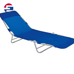 <span class=keywords><strong>Sdraio</strong></span> da Esterno in Tessuto Blu con Struttura in Acciaio - Product Image 1